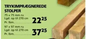 TRYKIMPRÆGNEREDE STOLPER