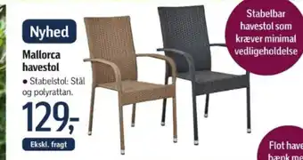 Føtex Mallorca havestol tilbud