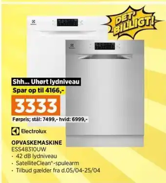 Power OPVASKEMASKINE ESS48310UW tilbud