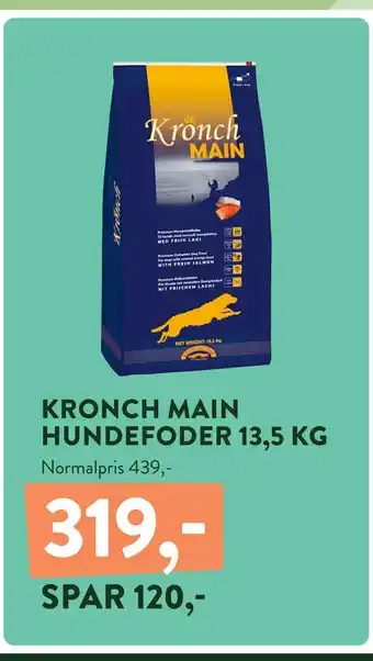 Plantorama KRONCH MAIN HUNDEFODER 13,5 KG tilbud