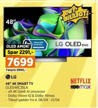 Power 48" 4K SMART TV OLED48C35LA tilbud