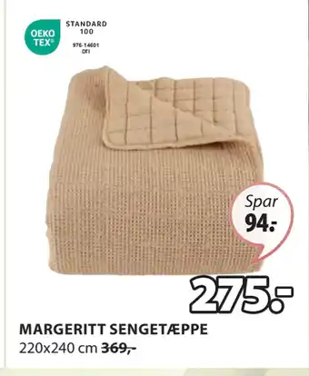 JYSK MARGERITT SENGETÆPPE tilbud