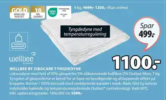 JYSK WELLBEE BY ZIBOCARE TYNGDEDYNE tilbud