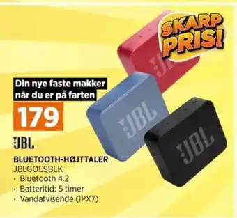 Power BLUETOOTH-HØJTTALER JBLGOESBLK tilbud