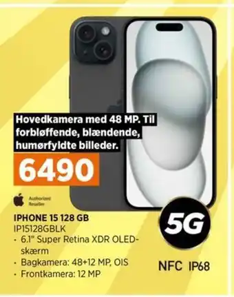 Power IPHONE 15 128 GB IP15128GBLK tilbud