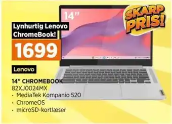 Power 14" CHROMEBOOK 82XJ0024MX tilbud