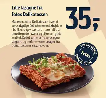 Føtex Lille lasagne fra føtex Delikatessen tilbud