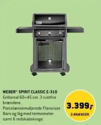 XL-BYG WEBER SPIRIT CLASSIC E-310 tilbud