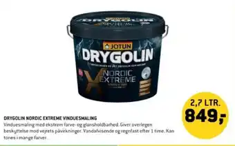 XL-BYG DRYGOLIN NORDIC EXTREME VINDUESMALING tilbud