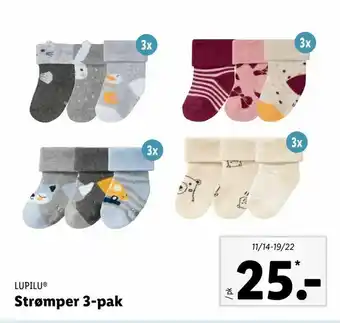 Let-Køb Strømper 3-pak tilbud