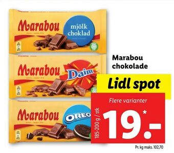 Let-Køb Marabou chokolade tilbud