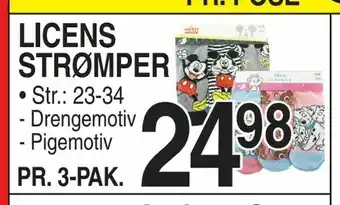 ABC Lavpris Licens strømper tilbud