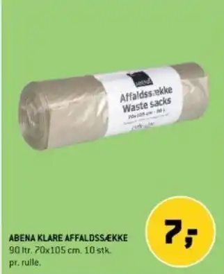 XL-BYG ABENA KLARE AFFALDSSÆKKE tilbud
