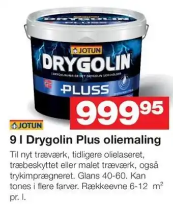 Bauhaus 9 | Drygolin Plus oliemaling tilbud