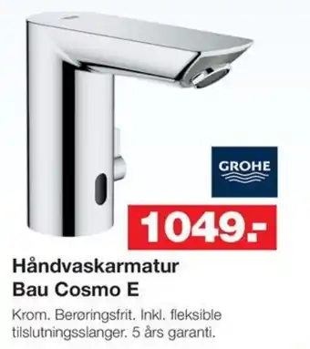Bauhaus Håndvaskarmatur Bau Cosmo E tilbud
