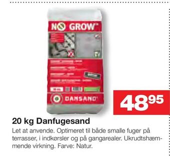 Bauhaus 20 kg Danfugesand tilbud