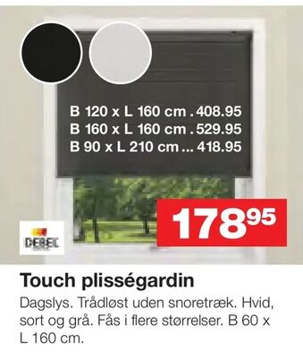 Bauhaus Touch plisségardin tilbud