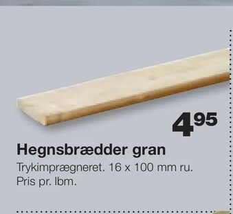 Hegnsbrædder gran