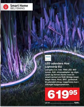 Bauhaus LED udendørs Hue Lightstrip EU tilbud