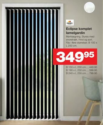 Bauhaus Eclipse komplet lamelgardin tilbud