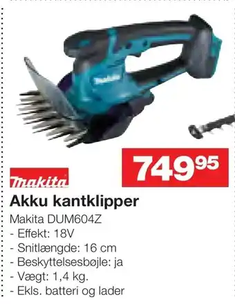 Bauhaus Akku kantklipper tilbud