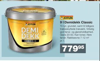 Bauhaus 9 l Demidekk Classic tilbud