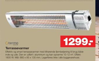 Bauhaus Terrassevarmer tilbud