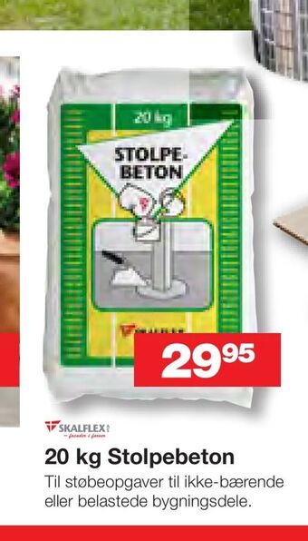 Bauhaus 20 kg Stolpebeton tilbud
