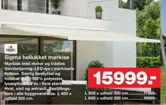 Sigma hellukket markise