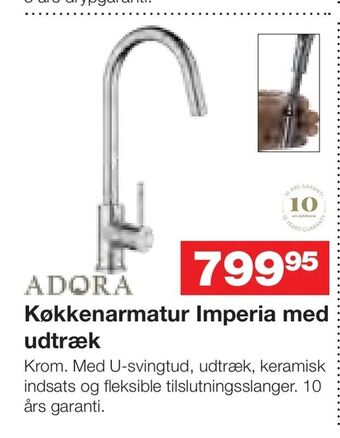 Bauhaus Køkkenarmatur Imperia med udtræk tilbud