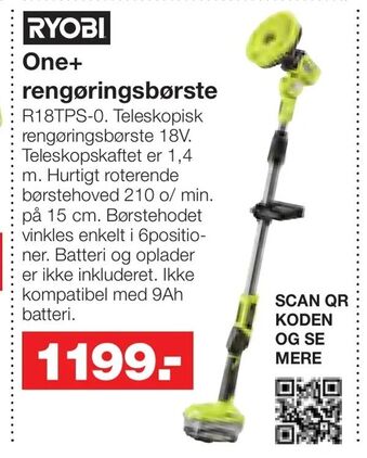 Bauhaus One+ rengøringsbørste tilbud