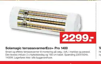 Solamagic terrassevarmerEco+ Pro 1400