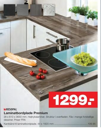 Bauhaus Laminatbordplade Premium tilbud