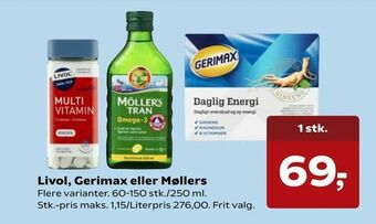 Livol, Gerimax eller Møllers