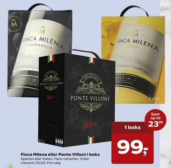 Dagli'Brugsen Finca Milena eller Ponte Villoni i boks tilbud