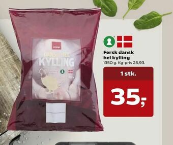 Dagli'Brugsen Fersk dansk hel kylling tilbud