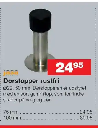 Dørstopper rustfri