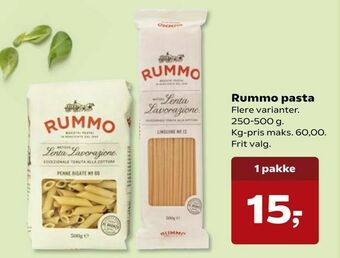 Kvickly Rummo pasta tilbud