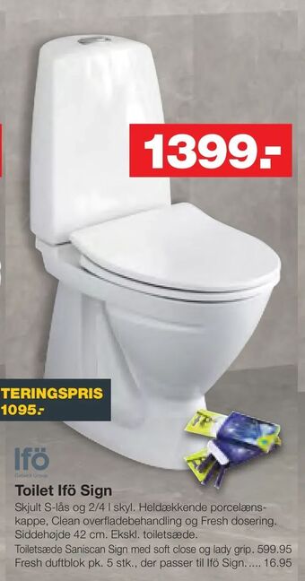 Bauhaus Toilet Ifö Sign tilbud