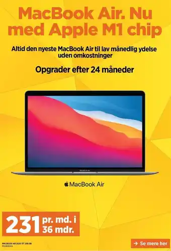 Power Macbook Air 2020 13" 256 Gb MGN63DKA tilbud