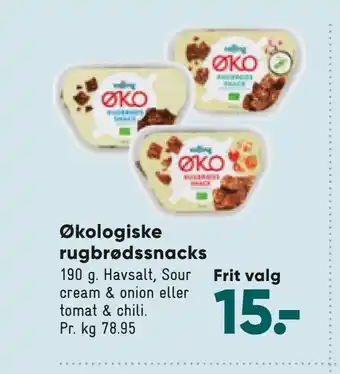 Bilka Økologiske rugbrødssnacks tilbud