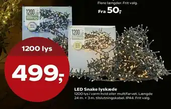 Kvickly LED Snake lyskæde tilbud