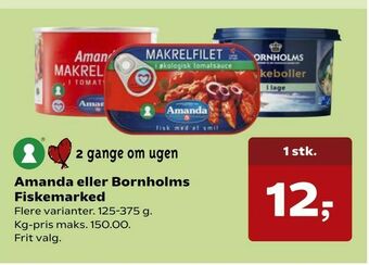 Kvickly Amanda eller Bornholms Fiskemarked tilbud