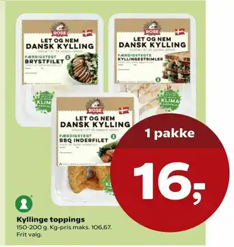 Kvickly Kyllinge toppings tilbud