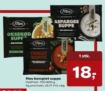 Kvickly Mou komplet suppe tilbud