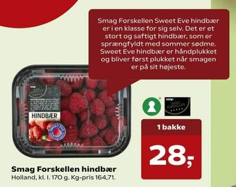 SuperBrugsen Smag Forskellen hindbær tilbud