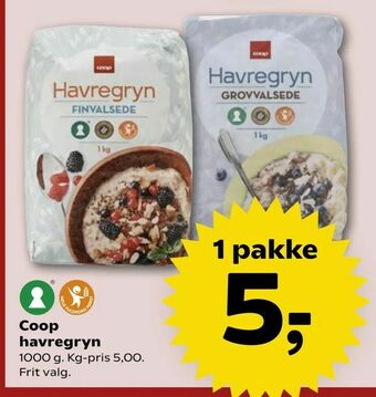 SuperBrugsen Coop havregryn tilbud
