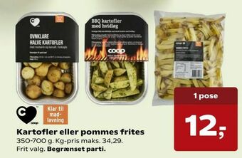 SuperBrugsen Kartofler eller pommes frites tilbud