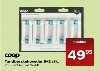SuperBrugsen Tandbørstehoveder 8+2 stk tilbud