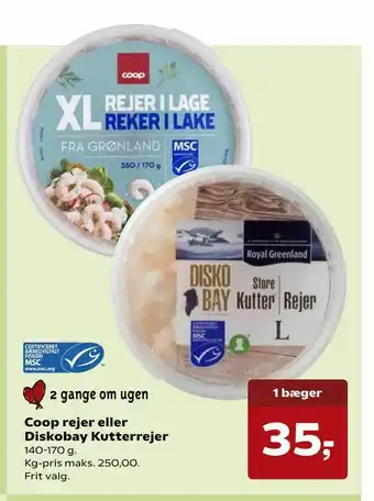 SuperBrugsen Coop rejer eller Diskobay Kutterrejer tilbud